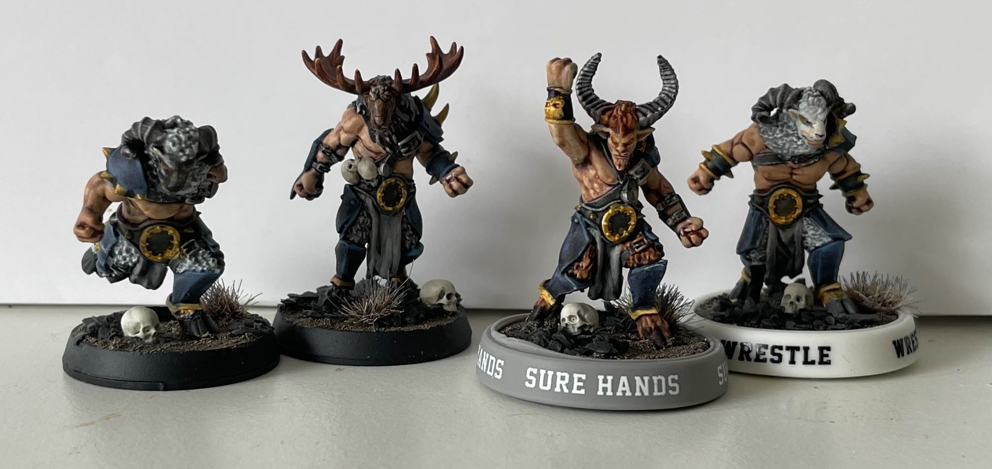 Painted Chaos Chosen Beastman models